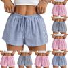 Shorts For Women Striped Button Casual Loose  Shorts