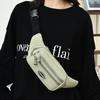 Unisex Breast Package Waterproof Outdoor Sports Bag Canvas Pouch Korean-style Waist Bag Fanny Pouch Crossbody Male Banana Bag