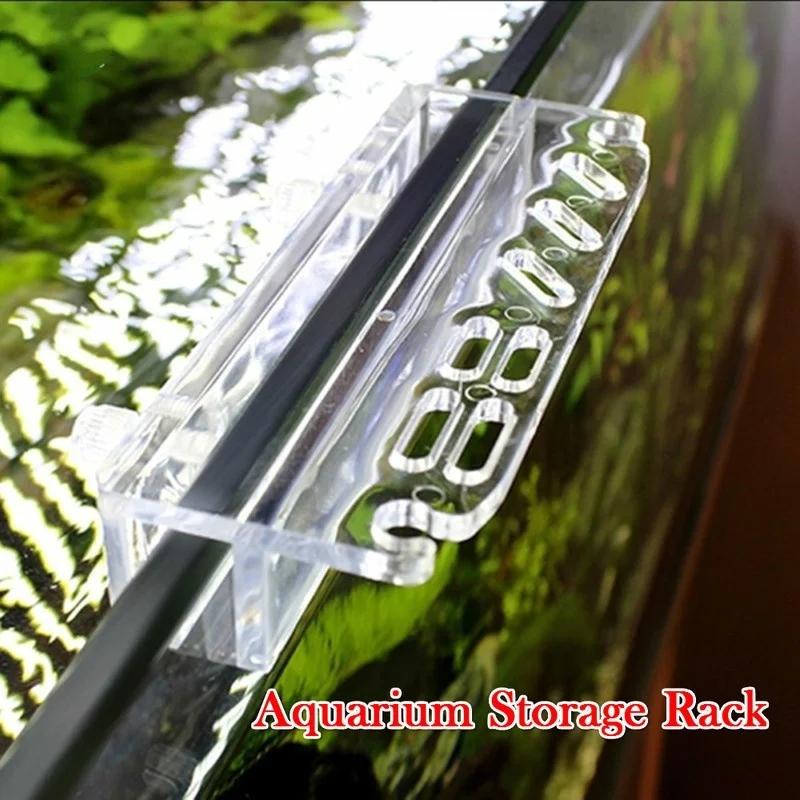 Aquarium Plant Tools Storage Rack Acrylic Holder Pet Supplies for Tweezer Scraper Scissor Water Plants Grass Maintenance Tool
