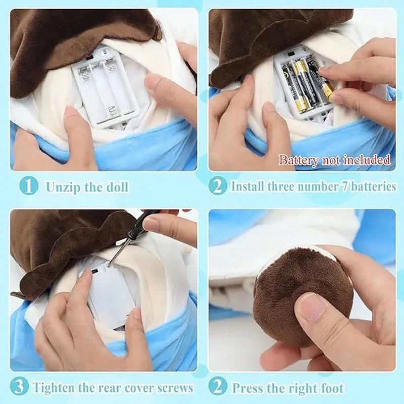 Jesus Plüschtiere, Beruhigende Jesus Puppe für Babys, Vierstufige Einstellung Kindermusik Schlafgefährte