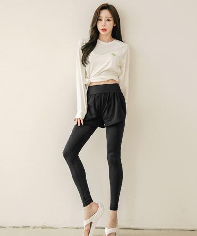Tyubeuteuli Women'S Aqua Water Shorts Pants Leggings B602 Black