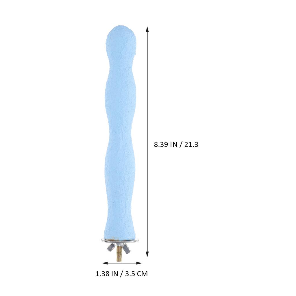 20Cm Hardwood Bird Perch Eco Friendly Safe Chewable Sand Coated Perch for Small Medium Large Birds Foot Health Nail Grinding