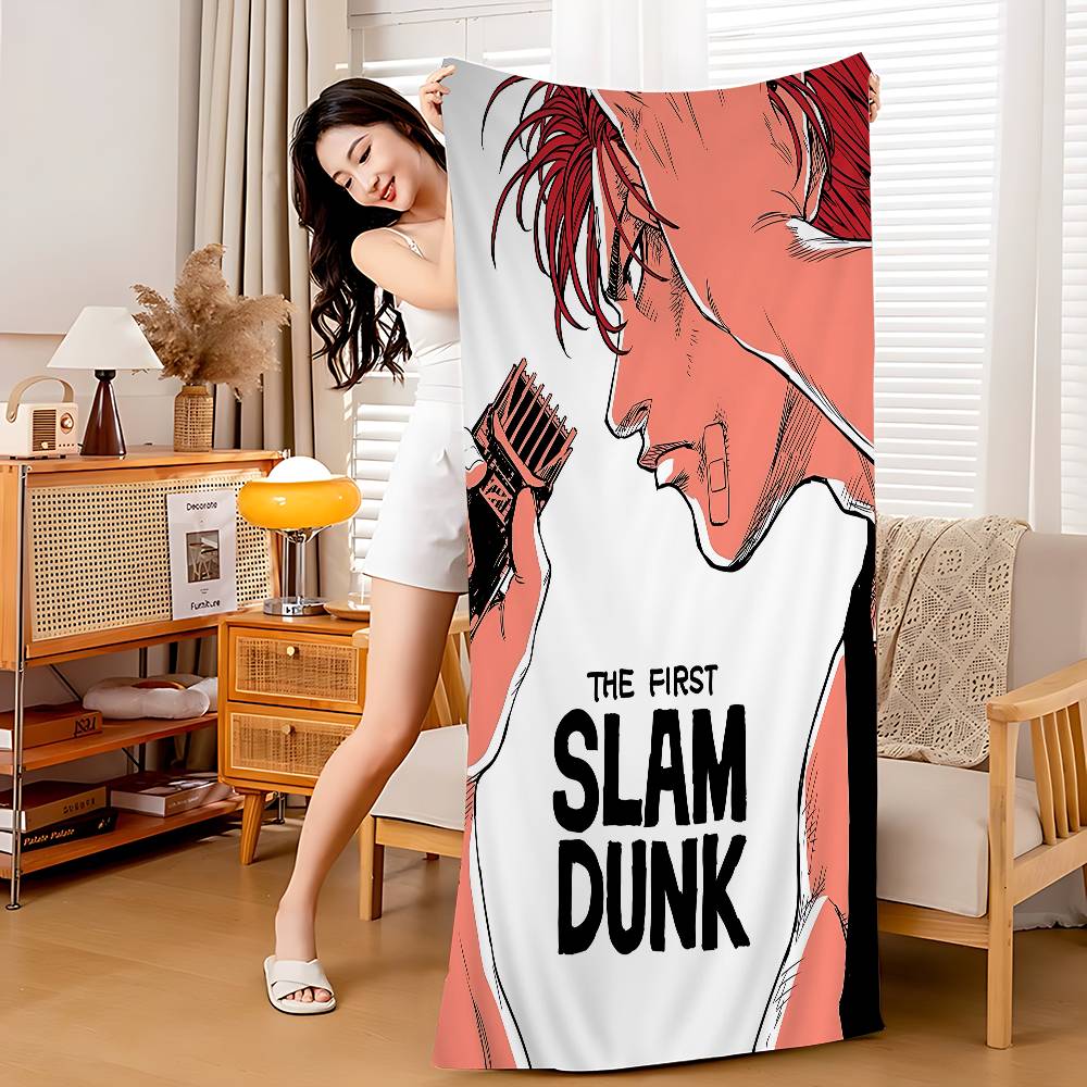 

Japanese Manga S-Slam D-Dunk Microfiber Printed Beach Towel Mountain Climbing Yoga Beach Swimming Running Absorbent Soft Towel W30*H60(CM)