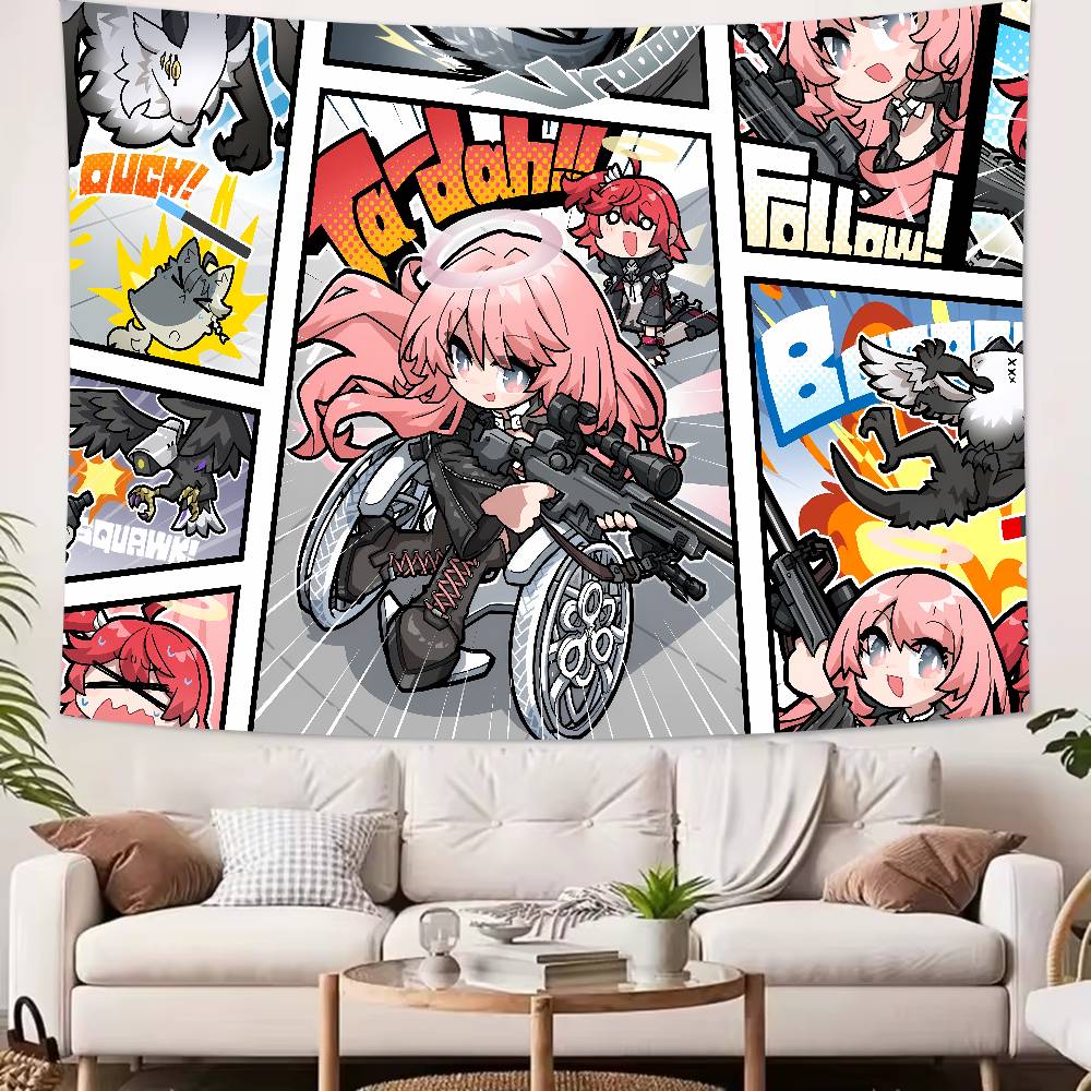 Popular Video Gaming Cool Fashion Arknights Tapestry Popular Room Decoration Wall Tapestry Art Room Home Decor Wall Art Decor
