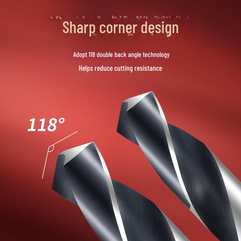 Tiangong 6542 Twist Drill: Small Handle, Super Hard Stainless Steel, for Woodworking & Metal Punching.