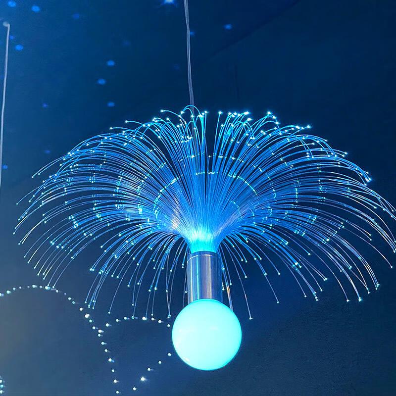 LED Outdoor Hanging Fiber Optic Parachute Jellyfish Light