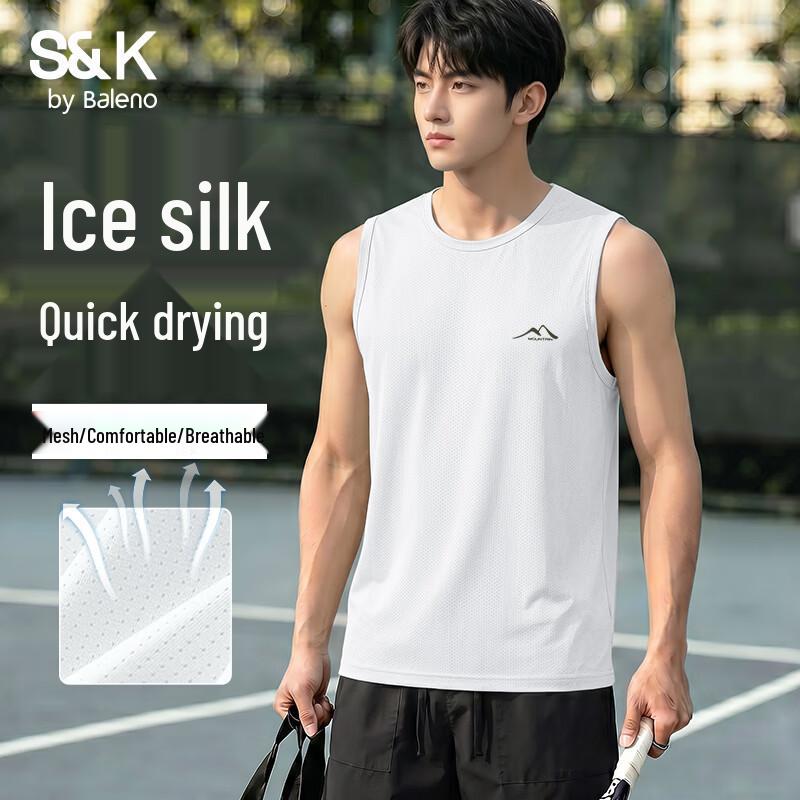 Baleno Men s Ice Silk Mesh Tank Top 4XL