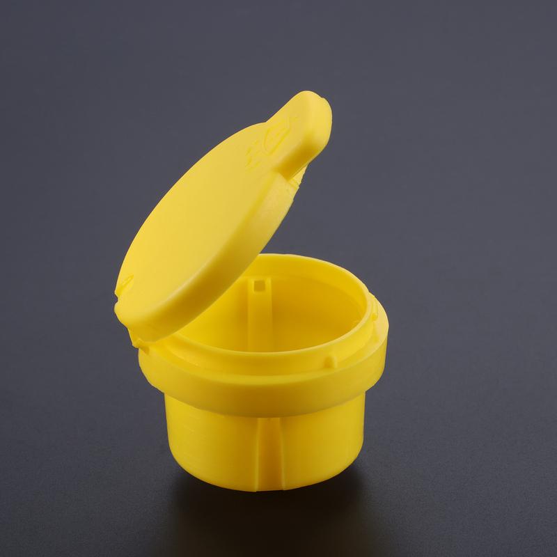 1Pc Yellow Car Windscreen Washer Bottle Cap Lid Cover Windshield Wiper Water Tank Cover 28913572R For Renault Clio MK4 2012-2018