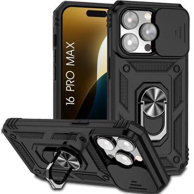 Protective Case - BOOLING - for iPhone 16 Pro Max - Shockproof - Rotating Stand - Camera Protection