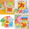 Wooden Memory Kids Flip Card Game Puzzle Challenge Toy For Development Brain