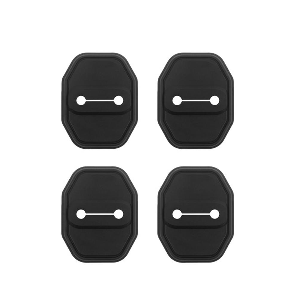 Car Door Shock Absorber Door Lock Protector Auto Door Lock Latches Cover 4Pcs for Mercedes-Benz E/C/A-Class EQA/GLC/GLB/E300L
