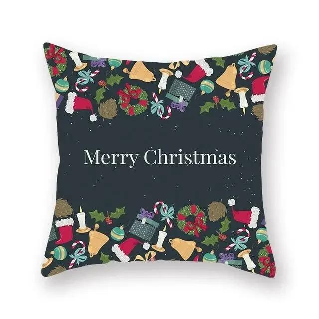 Christmas Themed Pillowcases Car Accessories Office Santa Claus Guest Sofa Home Pillowcases