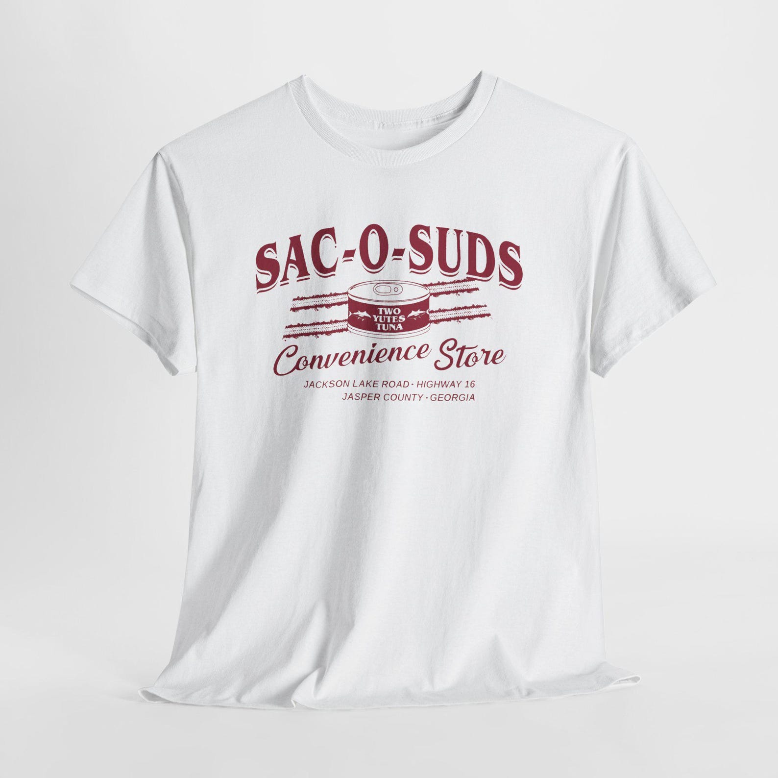Sac O Suds Convenience Store Inspired My Cousin Vinny Movie Men s Grey White Tees T-Shirt Size S-5XL 3XL