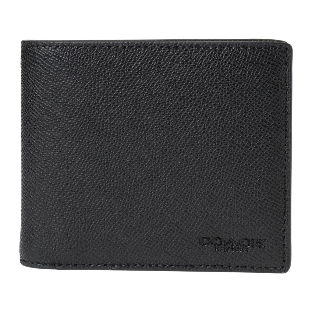 Coach CR899 BLK Bifold Black 3-in-1 Wallet, [Used]