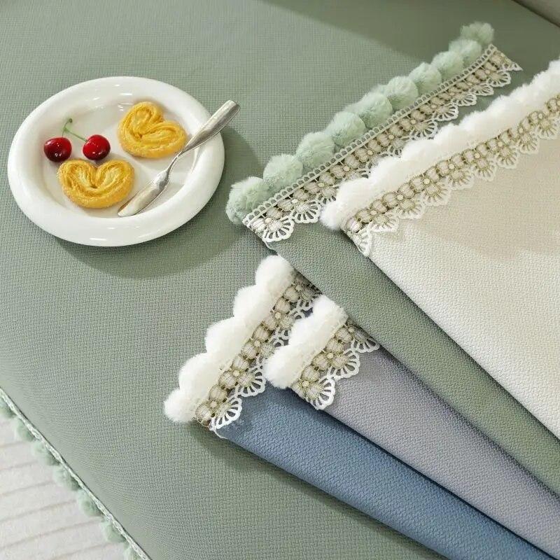 Chenille Sofabezug Einfarbig Wollkugel Sofa Sitzkissen Schlicht Rutschfest Sofakissen Rückenlehne Handtuch Sofabezug Handtuch