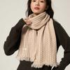 Delicate Twist Solid Color Wool Scarf Female Soft Couple Scarf