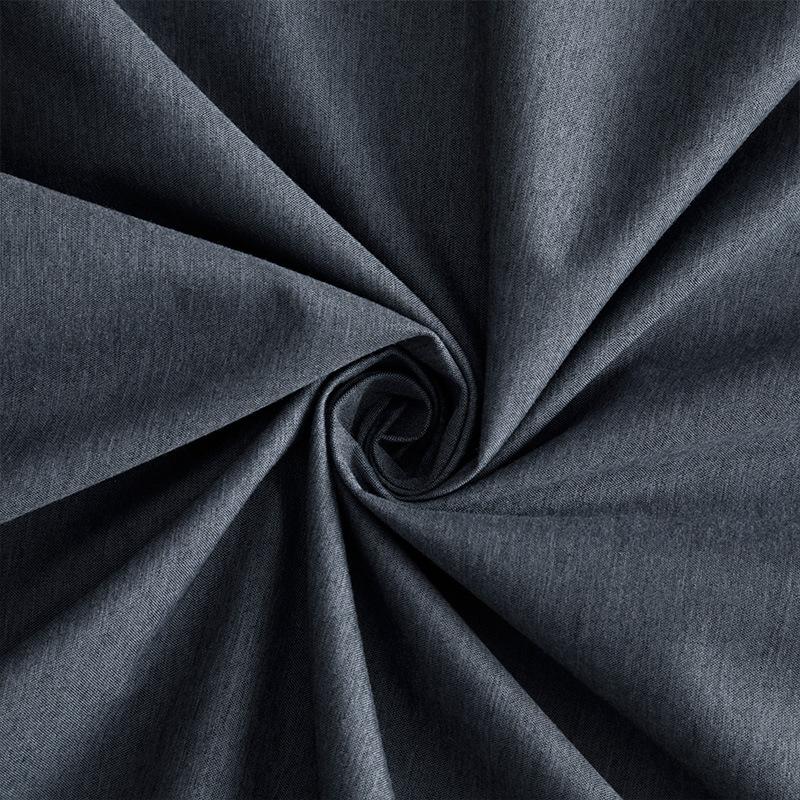 Curtains Full Blackout Plain Perforated Vertical Curtains, Bedroom Living Room Sound Insulation Finished Curtain Fabric