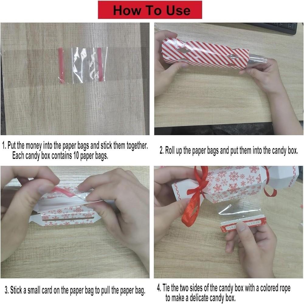 Funny Christmas Money Box Paper Christmas Money Holders Creative Cash Gift Pull  Party Supplies