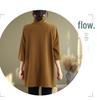 Women's Plus Size Retro High Neck Short Sleeve T-shirt, Autumn 2025, Loose & Slimming Outerwear, Regular Shoulder Base Layer.