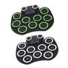 Electric Roll Up Drum Built in Speaker 9 Drum Pads Rechargeable Early Learning Roll Up Potable Drum 