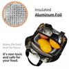 Graffiti Soccer Painting Insulated Lunch Bag for Women Office Cooler Thermal Food Box Tote Leakproof Lunch Boxes Container