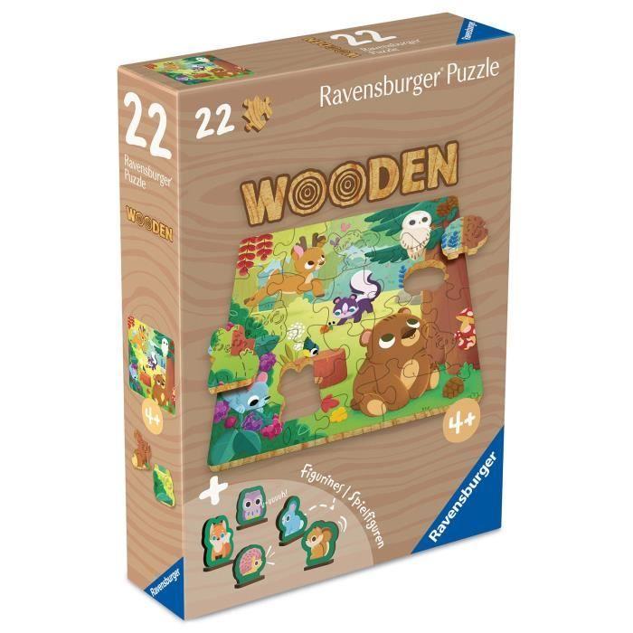 Animaux de la forêt - Puzzle bois 22 pièces