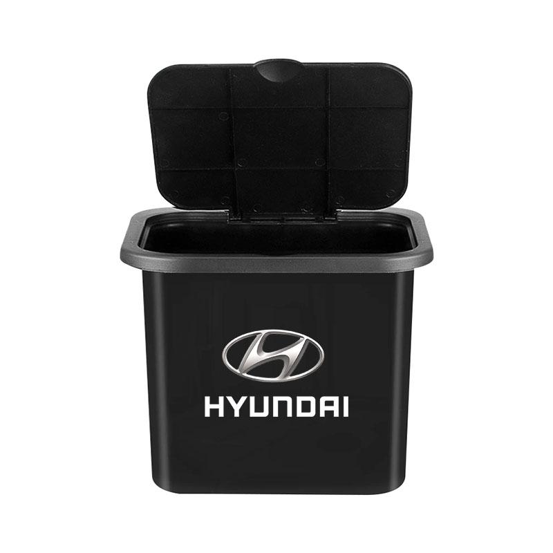 1Pcs Car Seat Back Hanging Trash Can Storage Case Rear Row Organizer For Hyundai Tucson Solaris I30 Creta Ix35 I40 Veloster Santafe