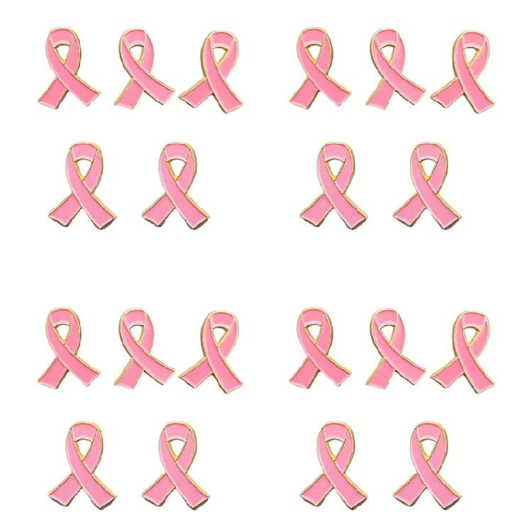 Breast Cancers Awareness Pins Small Ribbon Lapel Pins Metal Brooch Hope Ribbon Pins Gift for Girls Women Girls Clothes