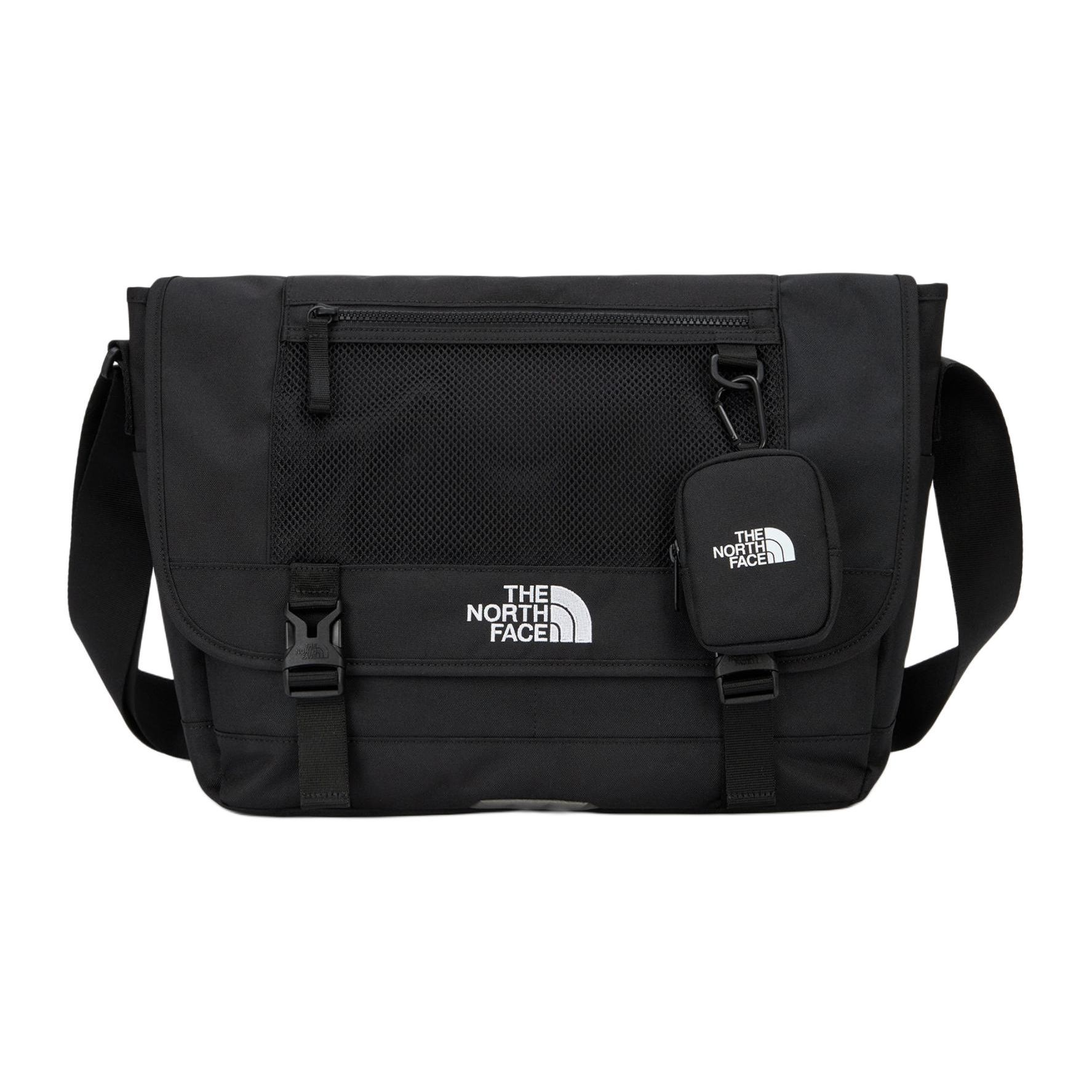 

The North Face 15L Solid Color Logo Messenger Bag Unisex bags Black NN2PQ00J Black,Large