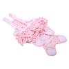 Cotton Breathable Sweet Dots Menstrual Sanitary Suspender Pants for Pet Dog Puppy(Pink, S)