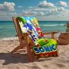 Ultra-Soft Beach Towel with Sonic Theme,Ideal for Pool - Camping, Diving - Perfect Travel Essential, Vibrant Beach Towel.