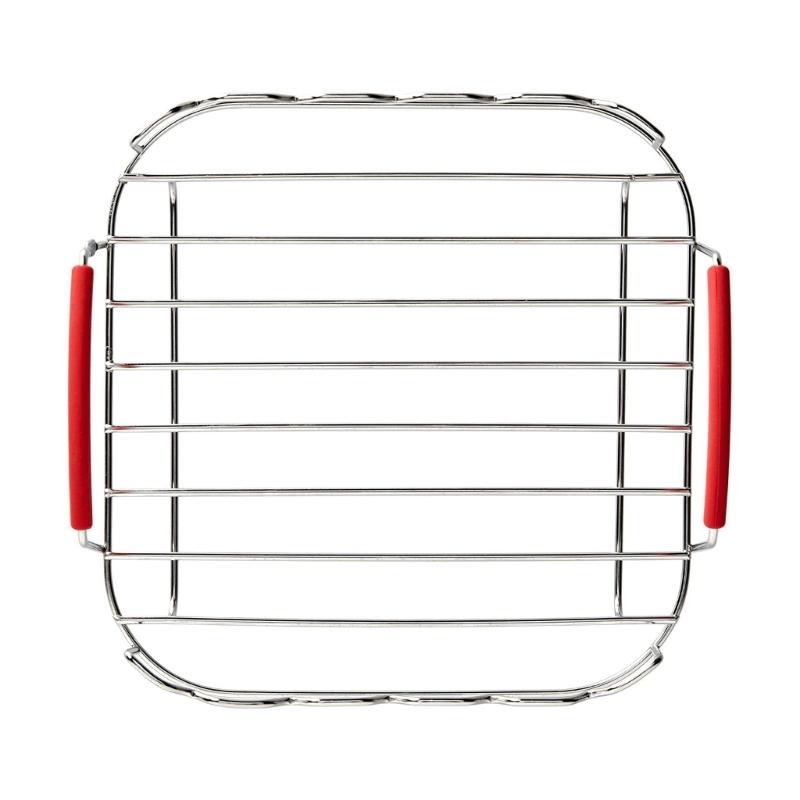 Stainless Steel Air Fryer Rack Set with Skewers Grilling Stand Stainless Steel Grilling Holder for Air Fryer Oven BBQ 1