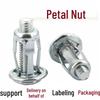 Galvanized Carbon Steel Lantern Screws & Czech Petal Nuts M4-M8