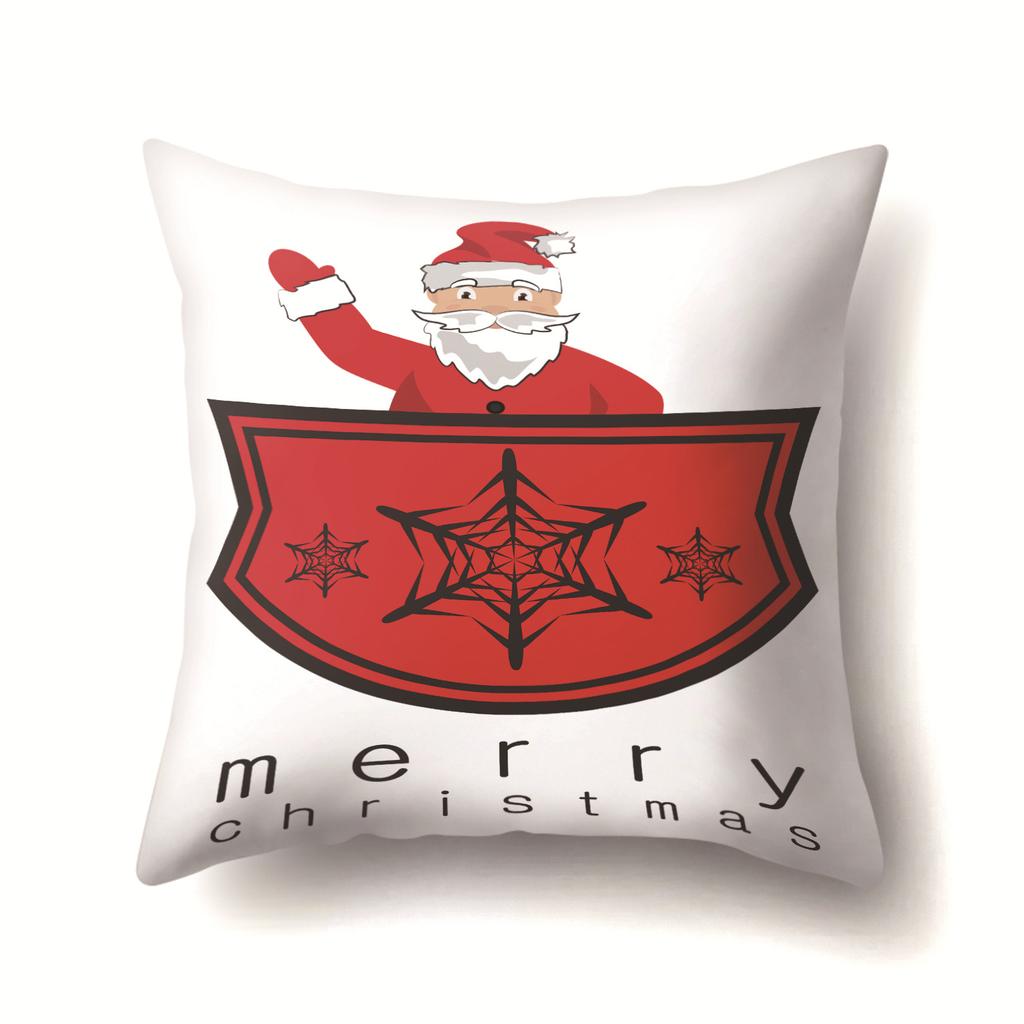 European and American Christmas Santa Claus Christmas Tree Creative Polyester Pillow Case Fashion Home Pillow Case