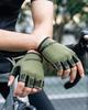 ROCKBROS Summer Cycling for Road and Outdoor and Gloves, Fingerless, Breathable, Stretchy, Shock-Absorbent, Quick-Drying, Abrasion-Resistant,