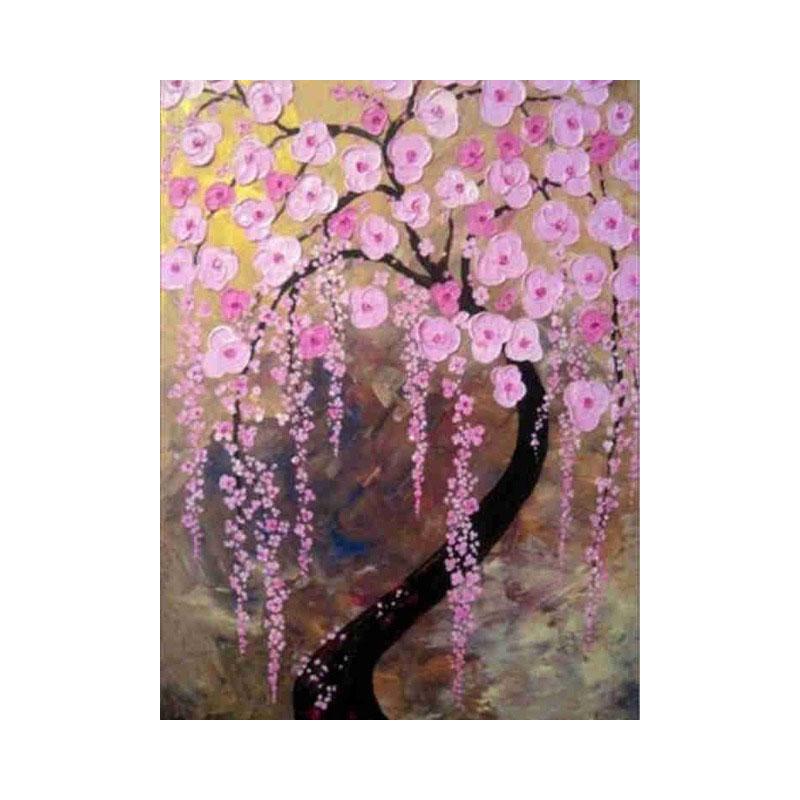 Diamond Painting Tree Landscape Full Circle Landscape Picture Rhinestone Mosaic Floral Home Decor
