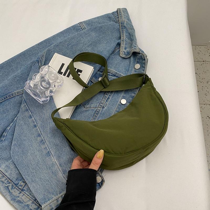 Small Bag Women's Simple All-Match Satchel Shoulder Bag Crossbody Dumpling Bag for Travel