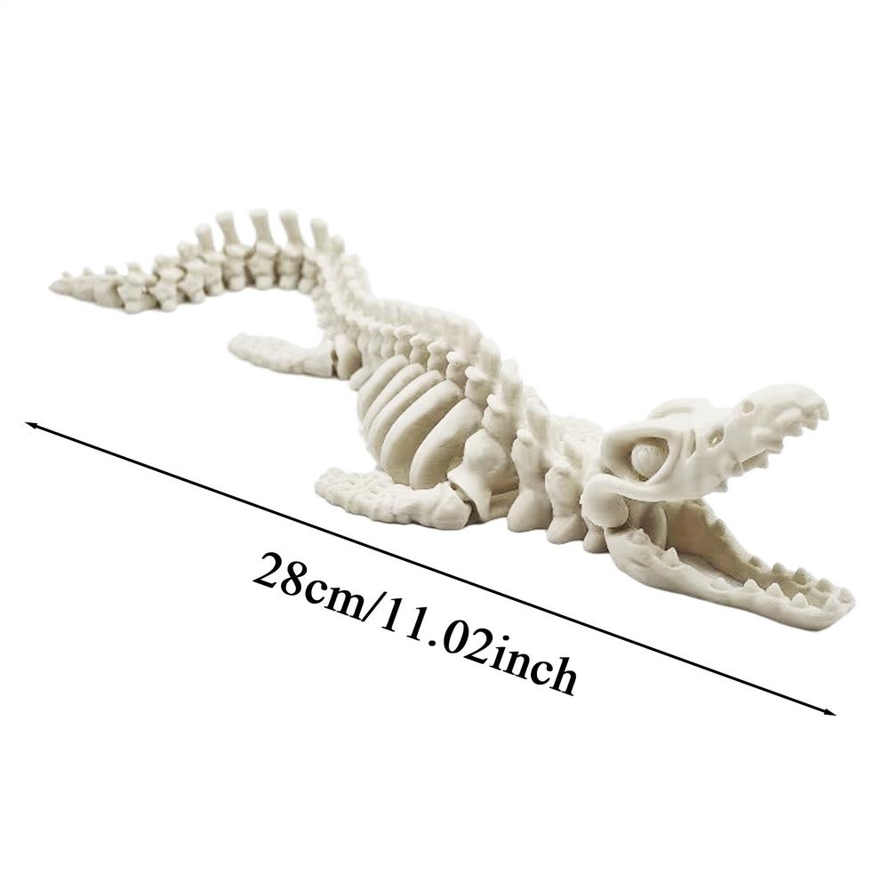 3D Printing Canglong Skeleton Model Joint Movable Skeleton Aquarium Decoration Simulation Skeleton Reptile Aquarium Decor