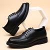 FashionLeather Men Dress Shoes Classic Men's Business Footwear Male Comfortable Oxfords Lace Up Oxfords Business Work Men's Shoes