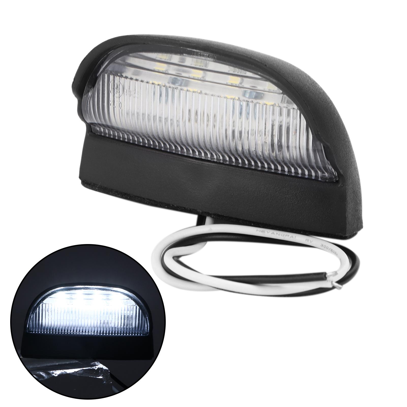 

4-светодиодный фонарь подсветки номерного знака автомобиля, заднее освещение 10 В30 В для грузовиков, прицепов, автофургонов, внедорожников, лодок