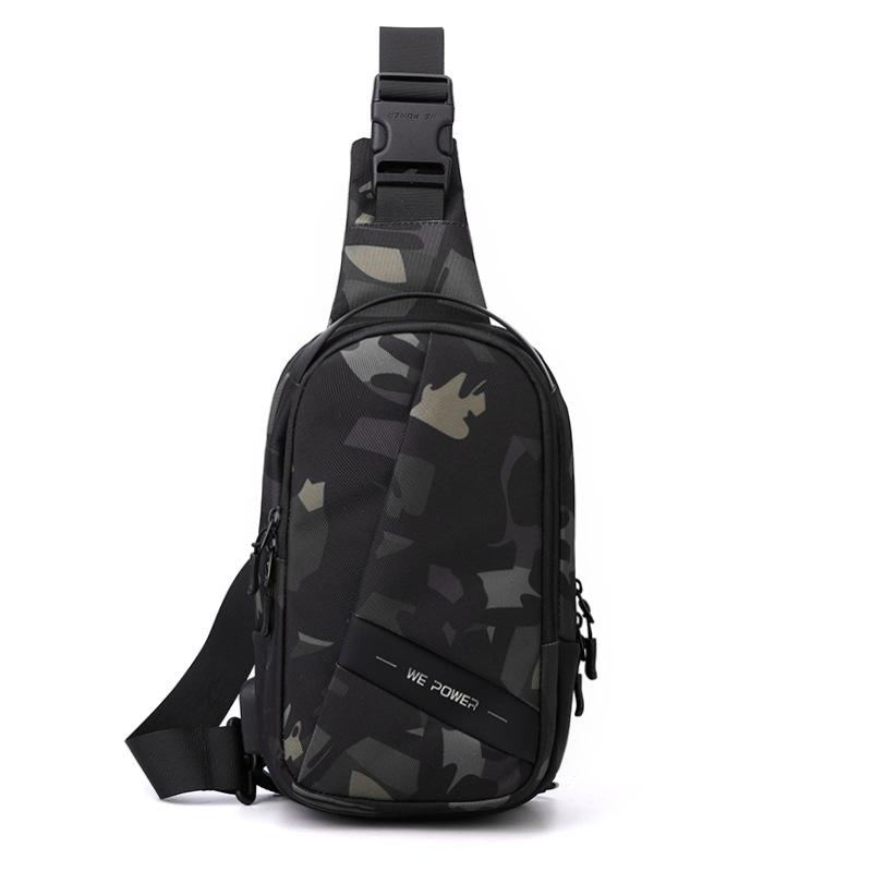 Large Capacity High Quality Nylon Men Chest Bag Outdoor Travel Shoulder Bag Waterproof Hiking Crossbody Messenger Bag