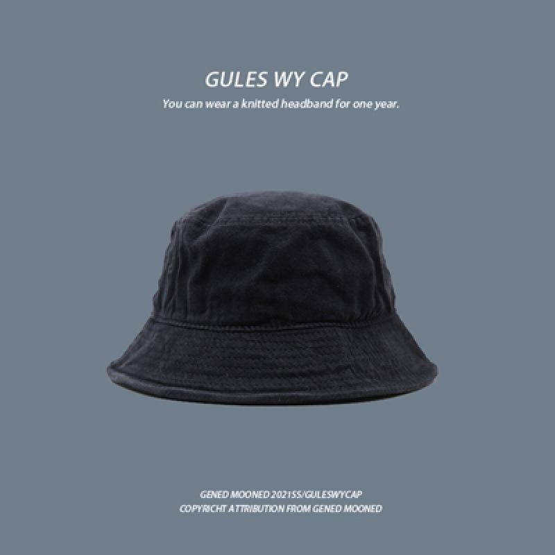 

Однотонная летняя выцветшая черная панама для мужчин и женщин, модная, универсальная, в стиле ретро, солнцезащитная шляпа Average size (55-58cm) чёрный