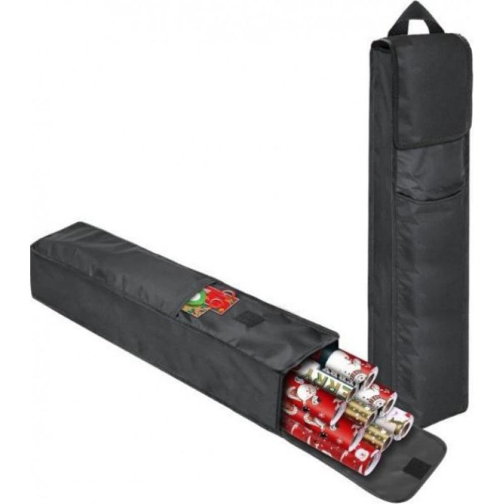 

Foldable Gift Wrapping Papers Bag Large Capacity Multi-Purpose Decorative Papers Organizer Waterproof Storage Bag чёрный