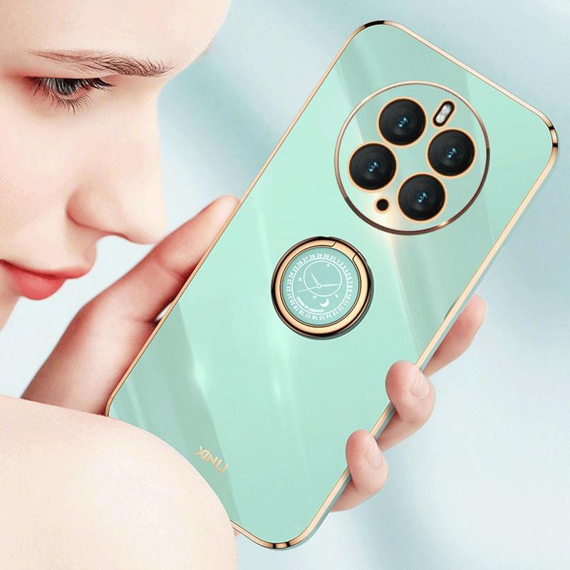 XINLI Kickstand Phone Case for Huawei Mate 50 Pro 4G,Electroplating Bump Poof TPU Back Cover