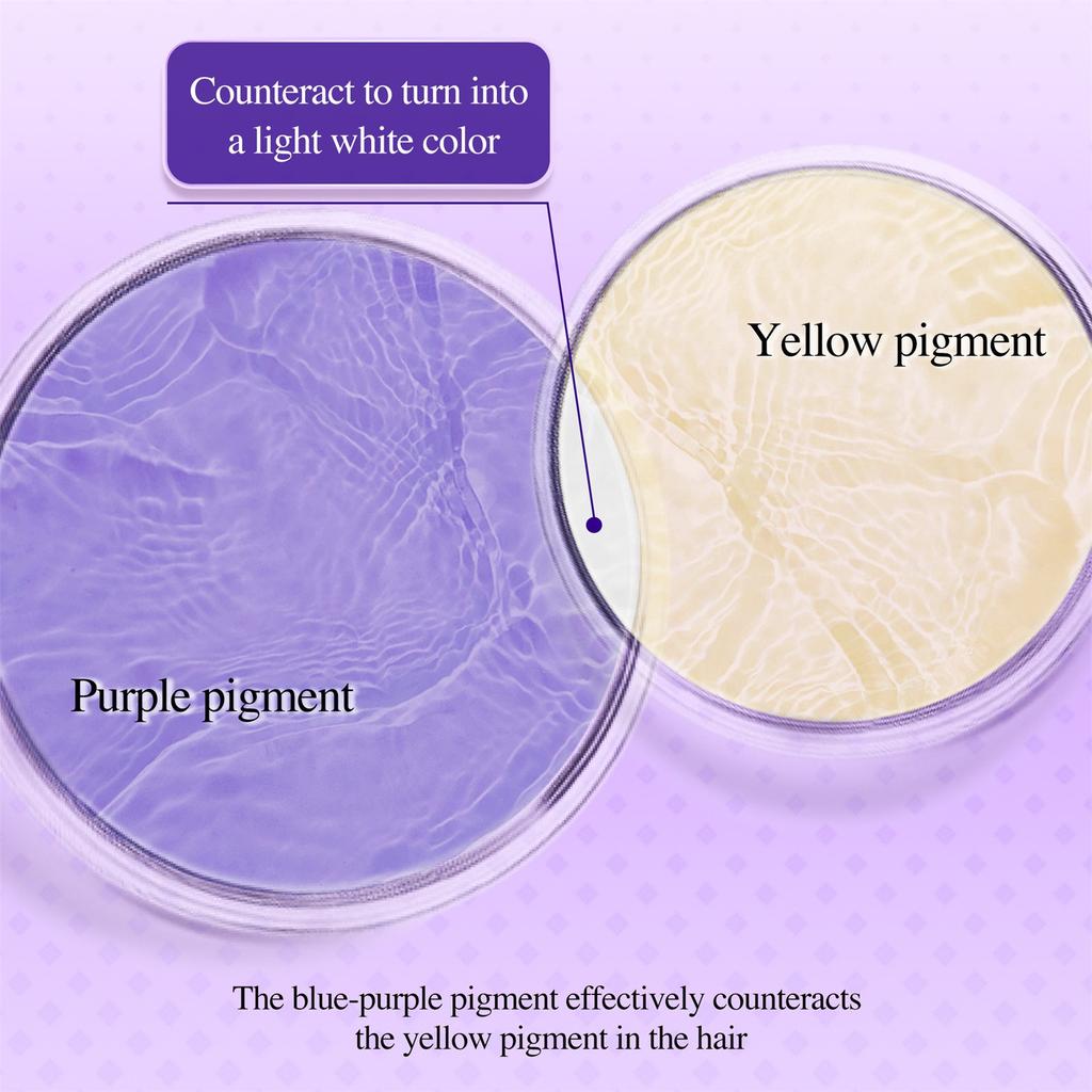 Shampooing violet nourrissant et adoucissant pour cheveux décolorés