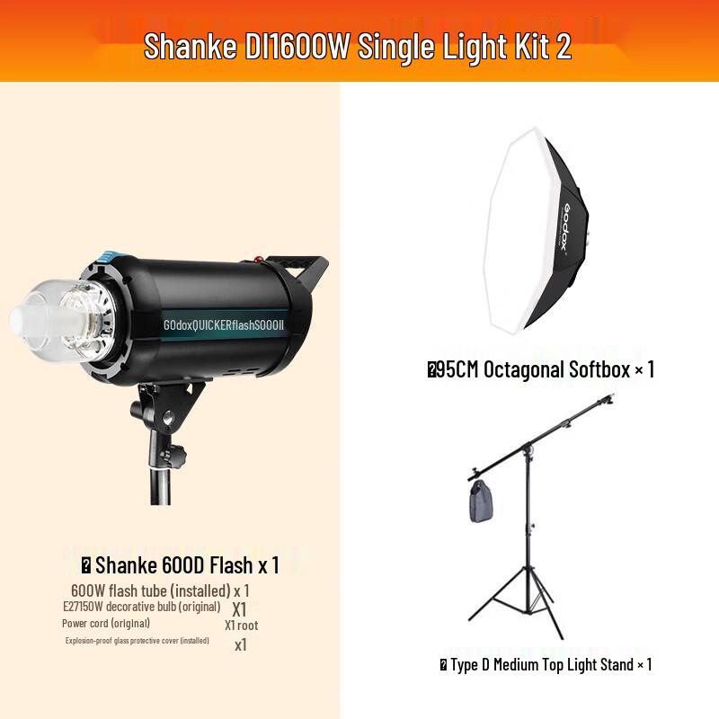 Godox DII600 Studio Flash with Octagonal Softbox Kit