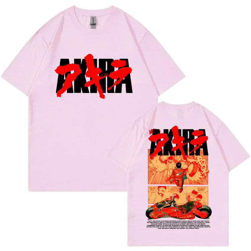 Japanese Science Fiction Cartoon Movie Anime Akira Shotaro Kaneda Graphic T Shirts Unisex Women Cotton Vintage Oversized T-shirts
