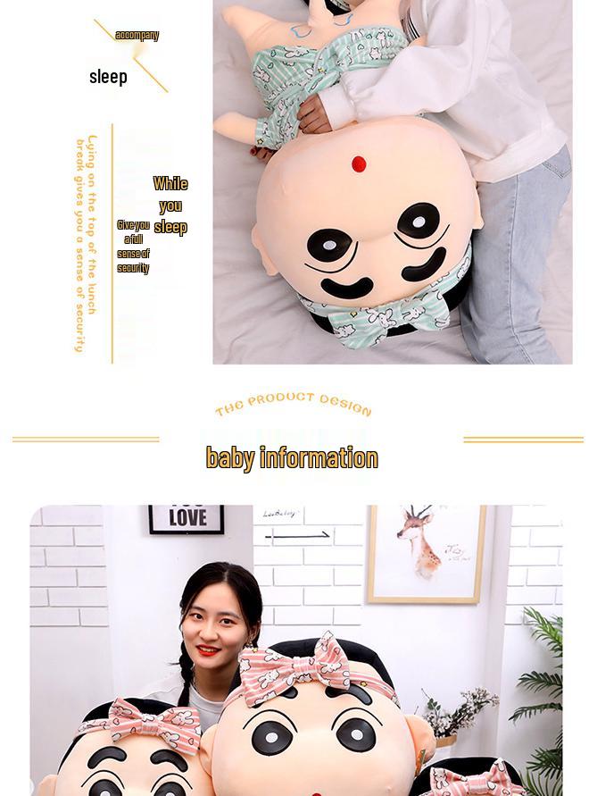 Creative Shin-chan Bathrobe Plush Toy – Funny Crayon Shin-chan Doll, Perfect Gift for Boyfriends.