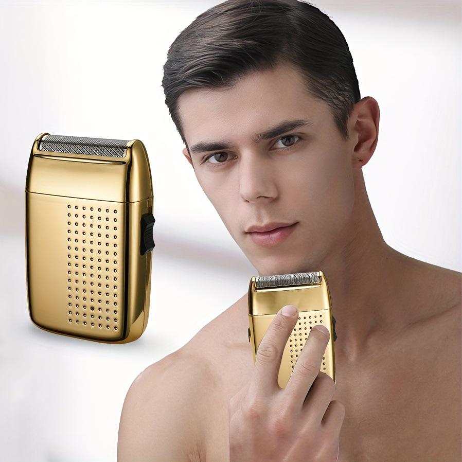 

Перезаряжаемая мини электробритва с одной головкой - Портативная для дома и путешествий Charging Method: USB золотой