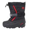 SOREL Children's Flurry Boots, NC5192 015 (Black and Red, Size 14, Junior)